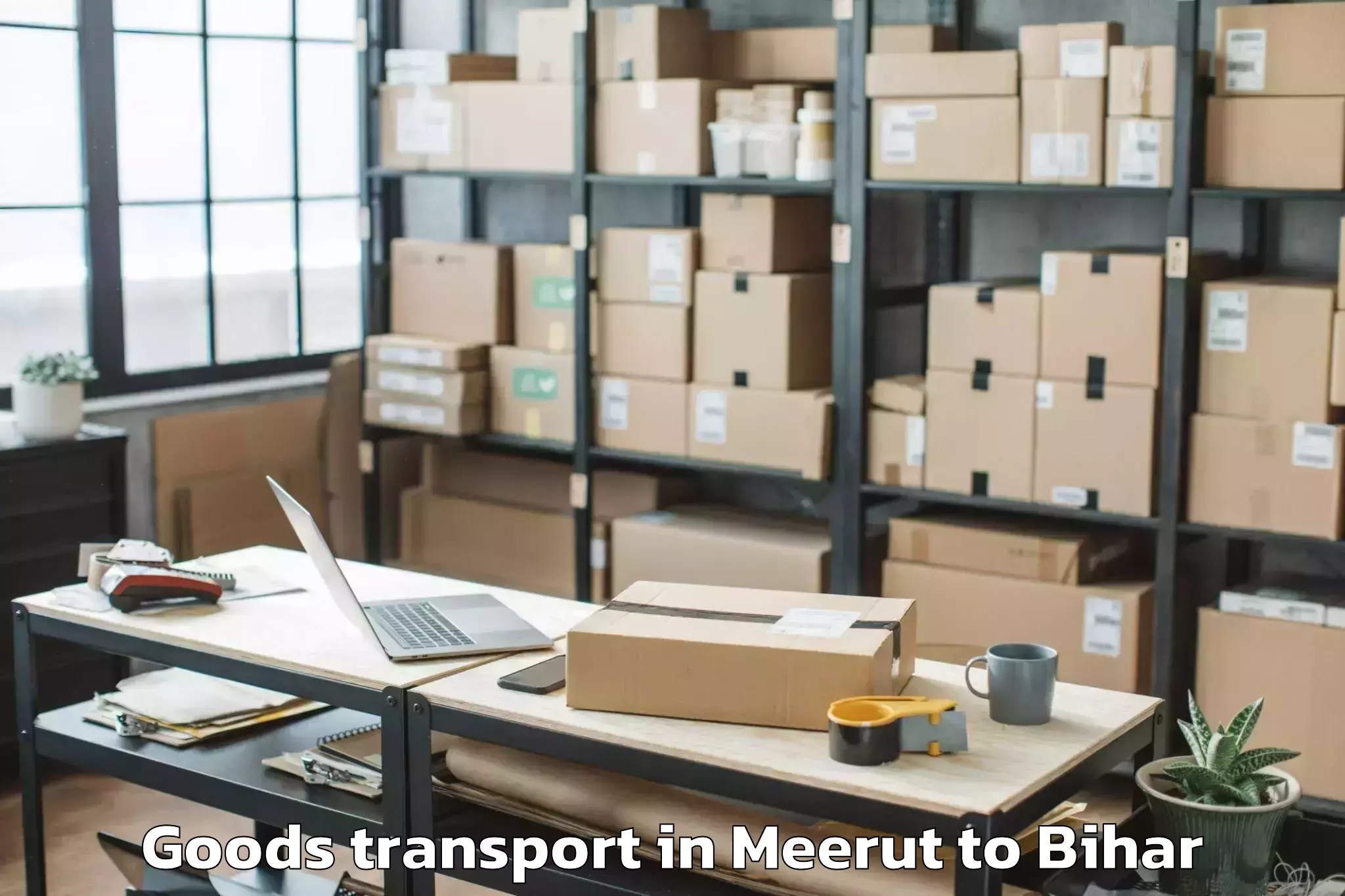 Book Meerut to Bharwara Goods Transport Online